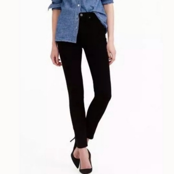 J. Crew Lookout High Rise Skinny Jeans in Black